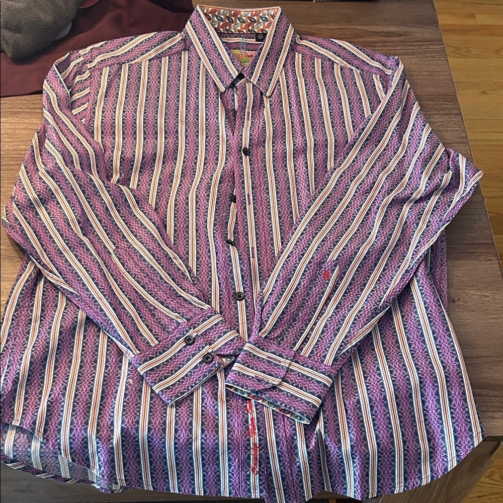Robert Graham Multicolor Striped Button Down Shirt
